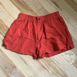 EUC rust elastic waist Madewell shorts